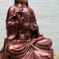Estatuilla Kwan Yin Traida Indonesia 30 Cm Apto Exterior Zen Óxido