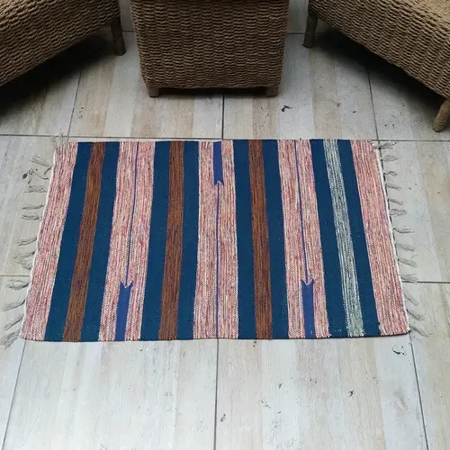 Alfombra 60x90 Cm Hindu Felpudo Recibidor Costado O Pie Cama