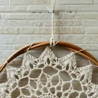 Set X 3 Atrapasueños Importado Indonesia Diseño Crochet