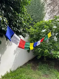 Bandera Banderin 7 Chakras Importado Artesanal India 7 Chakras