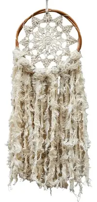 Atrapasueños Importado Indonesia Diseño Crochet 85 Cm