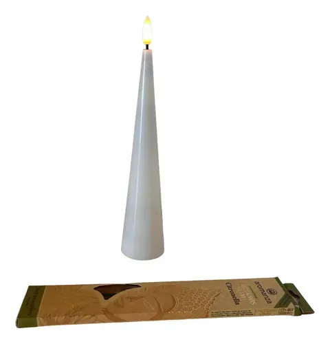 Velas Led A Pila Importadas Decorativa Con Baño De Cera Natural