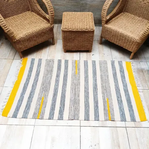 Alfombra Artesanal Premium 90 X 150 Cm Importada De India