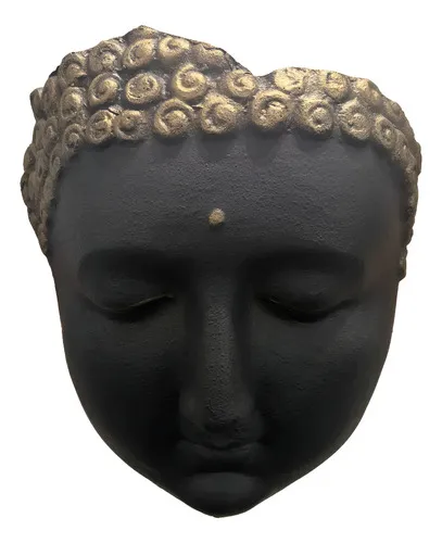 Mascara Cara Buda Aplique Cuadro En Resina Pushkar Tienda