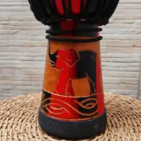 Djembe Instrumento Artesanal Importado Tambor Pushkar Tienda Rojo