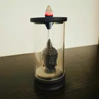 Cascada Humo 13 Cm Cristal Buda Importado + 10 Conitos