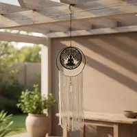 Colgante Tira Campana Llamador De Angeles Metal Pushkar