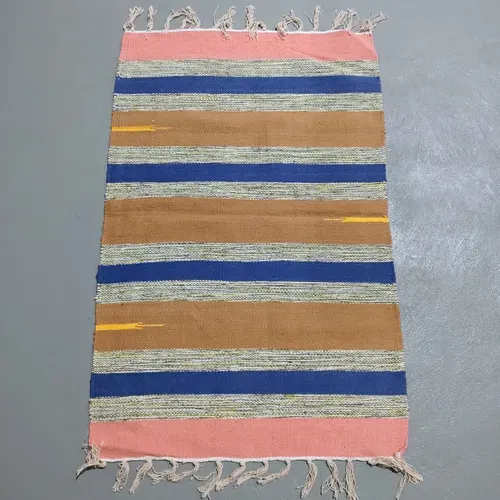 Alfombra 60x90 Cm Hindu Felpudo Recibidor Costado O Pie Cama