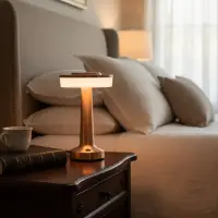 Lámpara Velador Fanal Led  Touch  Inalámbrica 20cm Importado