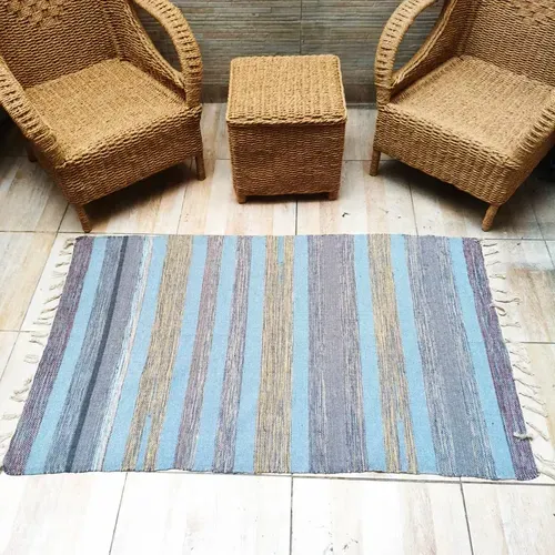 Alfombra Artesanal Premium 90 X 150 Cm Importada De India