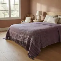 Manta Rustica Artesanal 230x240cm Hilado Fino Estilo Country