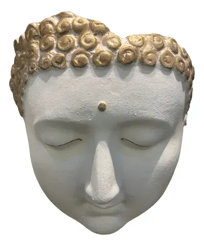 Mascara Cara Buda Aplique Cuadro En Resina Pushkar Tienda