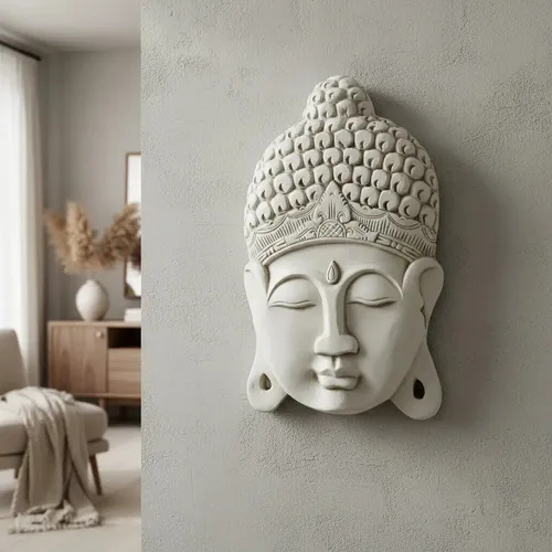 Cara Buda Placa Resina Apto Exterior Gigante Colgante Deco