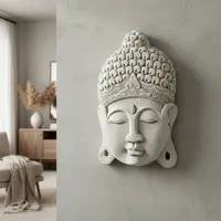 Cara Buda Placa Resina Apto Exterior Gigante Colgante Deco