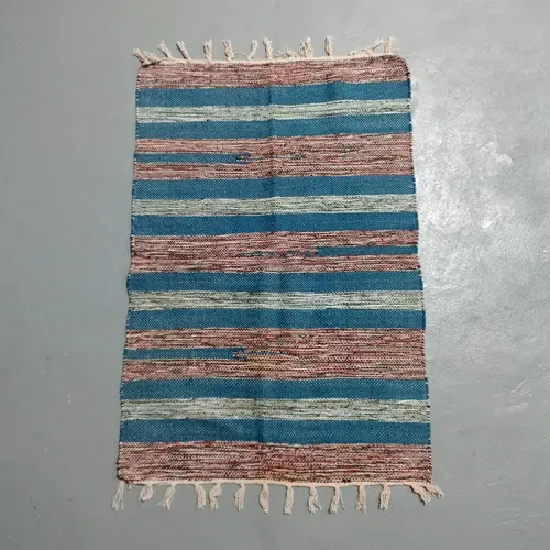 Alfombra 60x90 Cm Hindu Felpudo Recibidor Costado O Pie Cama