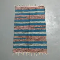 Alfombra 60x90 Cm Hindu Felpudo Recibidor Costado O Pie Cama