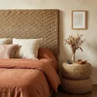 Respaldo De Cama Artesanal Kraft 200cm (se Hacen A Medida) Beige