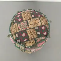 Puff Funda Covertor Patchwork Importado Pushkar Tienda Verde
