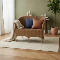 Sillón Doble Artesanal En Fibras Naturales Apto Galeria Deco