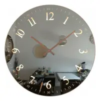 Reloj De Pared Grande Analógico Decorativo Pushkar Negro