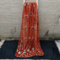 Dupatta Gasa De India. 2.10 X 0,90 Mts Importado Artesanal