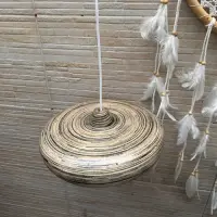 Lampara Colgante Artesanal En Bambu Import Indonesia Techo Bambú