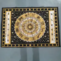 Tapiz Dioses India 100 X 80 Cm Importado Con Lentejuelas