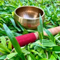 Cuenco Artesanal Martillado 7 Metales Importado 11 Cm 550 Gs Dorado Oscuro