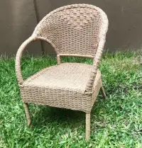 Sillón Artesanal Fibra Natural Y Caña Apto Galería Silla  Natural / Madera Clara Tejido Trenzado