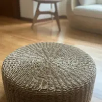 Mesa Apoyo Nórdica Ratona Arrimo Fibra Natural Pushkar Tiend Beige
