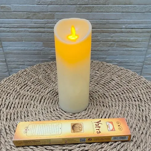 Velas Led C/ Movimiento A Pila Importadas 17,5cm Fanal Farol