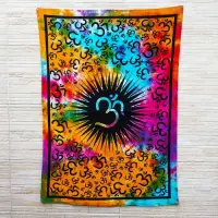 Tapiz Dioses India 100 X 80 Cm Importado Con Lentejuelas