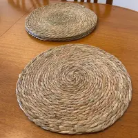 Plato De Sitio 40cm Yute Nral. Individual Importado Vietnam  Marrón Claro