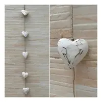 Movil Tira Decorativa Corazones En Madera Oriente  Importado