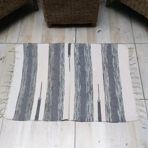 Alfombra 60x90 Cm Hindu Felpudo Recibidor Costado O Pie Cama