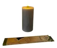 Vela Led De Parafina 15cm Llama Movimiento Importada A Pila 
