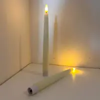 Vela Led Importada Decorativa A Pila Con Baño De Cera Grande