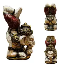 Estatua Resina 25cm Alto Pintadas Buda Ganesha Indonesia Om