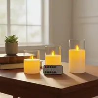 Juego 3 Velas Led C Movimiento Control Remoto Pushkar Tienda