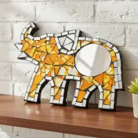 Espejos Decorativos Importados Animales Indonesia Venecitas Naranja