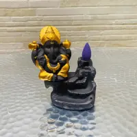 Cascada Humo Ganesha 12 Cm Importada + 10 Conos Regalo Zen