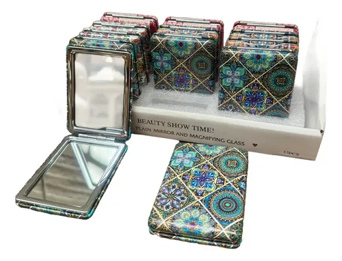 Espejo De Cartera Doble Cuadrado Mayorista Pushkar Regalaría