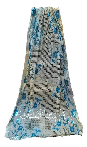 Dupatta Gasa De India. 2.10 X 0,90 Mts Importado Artesanal