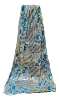 Dupatta Gasa De India. 2.10 X 0,90 Mts Importado Artesanal