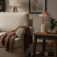 Fanal De India Grande Envio Gratis Importados Porta Vela Cobre