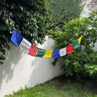 Bandera Banderin 7 Chakras Importado Artesanal India 7 Chakras