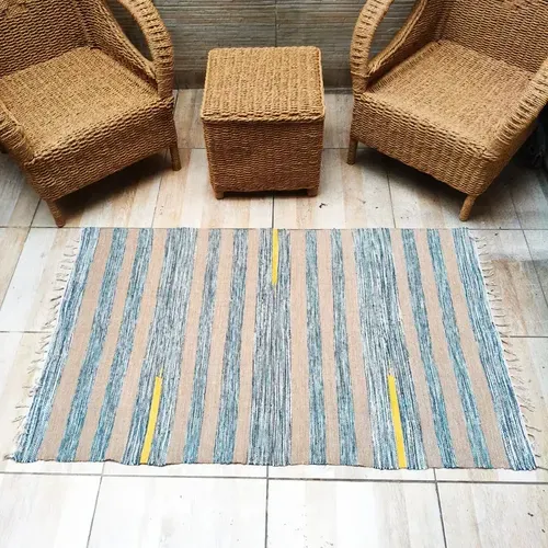 Alfombra Artesanal Premium 90 X 150 Cm Importada De India