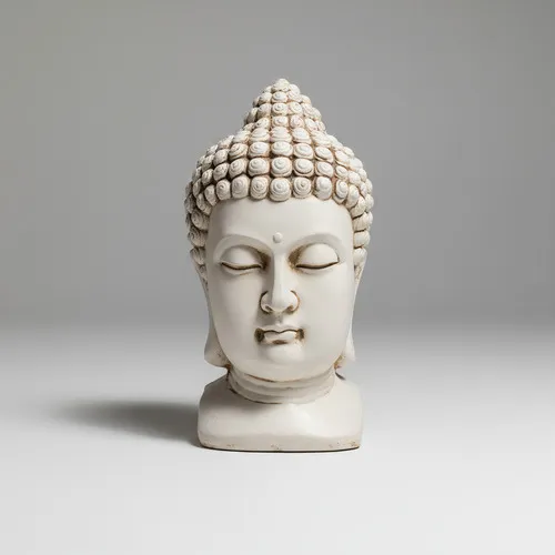 Estatua Cabeza De Buda De 50 Cm Apto Exterior En Resina