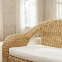Sillón Triple De Ratán Importado Indonesia Pushkar Tienda Marrón