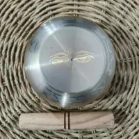 Cuenco Tibetano Mediano 13.5 Cm 7 Metales Importado 750gr Dorado Oscuro